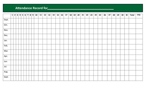 Free Printable Record Keeping Charts