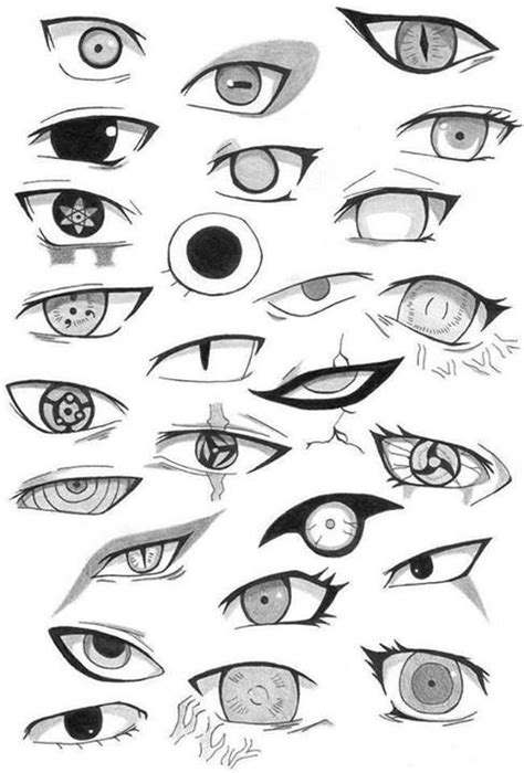 Naruto Anime Eye Drawing Manga Eyes Naruto Eyes