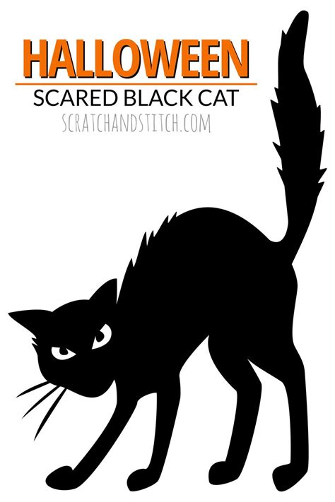8 Easy Halloween Decor Ideas Black Cat Silhouette Cat Silhouette And