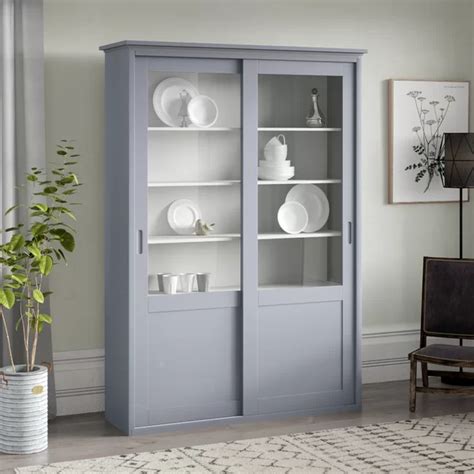 Check spelling or type a new query. Woood Vince Sliding Pine Display Cabinet | Wayfair.co.uk ...