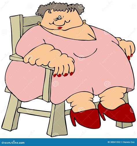 Fat Lady Stock Illustration Illustration Of Woman Unhealthy 30041332