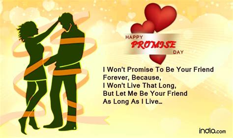 Friendship day is a day to give freedom to your emotions and feelings of love and care by giving fascinating turns to all the unique and special things one plans to do for the best friend. Happy Promise Day 2017 Wishes: Best Quotes, SMS, Facebook ...