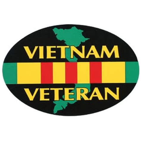 Vietnam Veteran Oval Magnet Honor Country