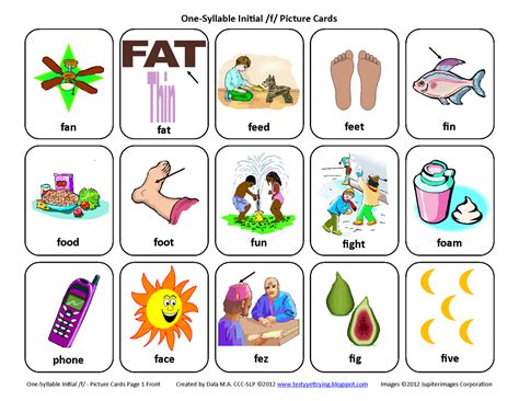 Printable Picture Cards For Speech Therapy Free

