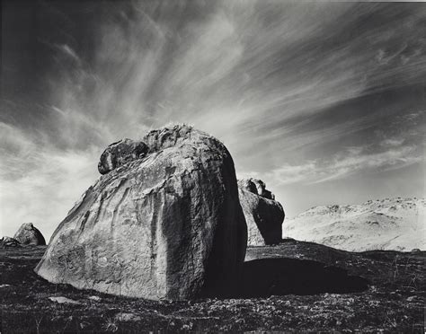 Ansel Adams 19021984 Rocks And Clouds Sierra Nevada Foothills