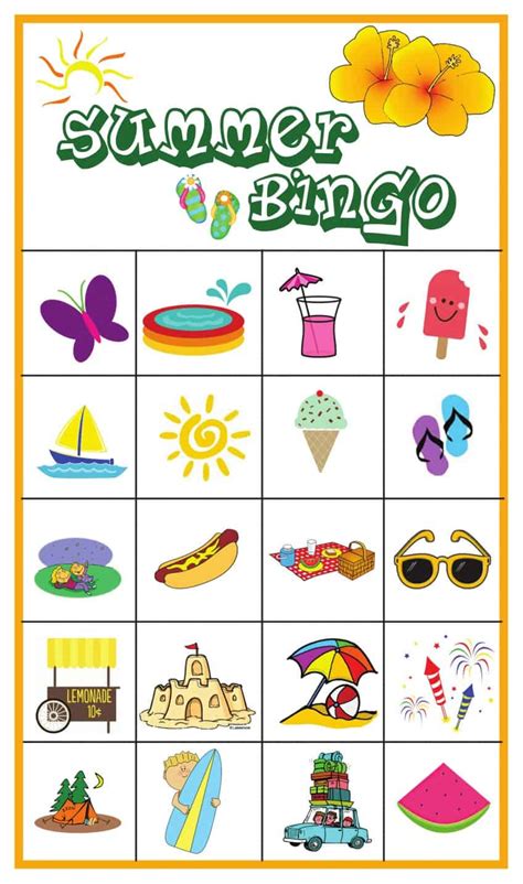 The kids can mark off the pokémon using a dry erase marker (if laminated), small game pieces, or with the poké ball markers that i included in the download. Summer Bingo - Free Summer Printable For Kids - 5 Minutes ...