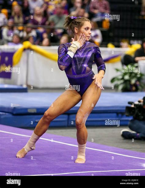 lsu s reagan campbell performs her floor routine during ncaa gymnastics action between the