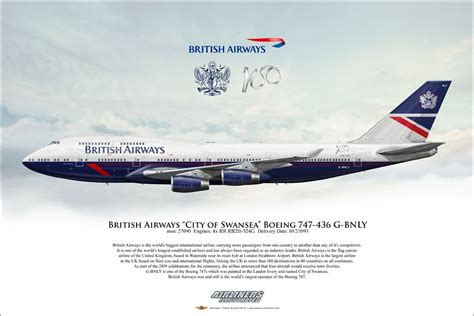British Airways Landor Livery Ba100 British Airways Boeing 747