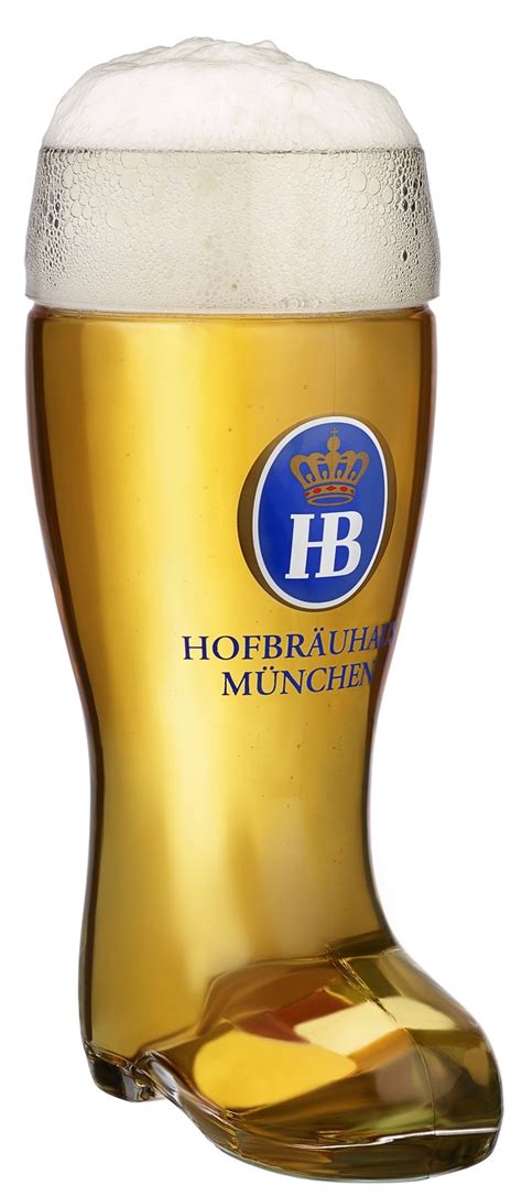 Hofbrauhaus Munchen Munich German Glass Beer Boot 5 L German Beer Mugs Boots Pilsners And