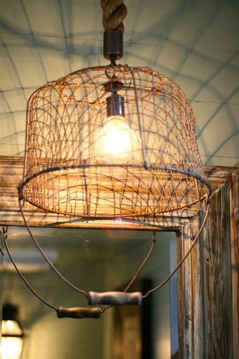 Recycled Basket As A Pendant Lighting Id Lights