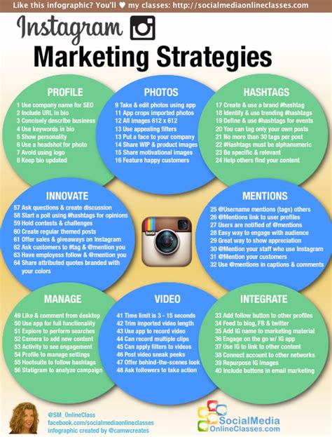 Instagram Marketing Stragies Infographic Business 2