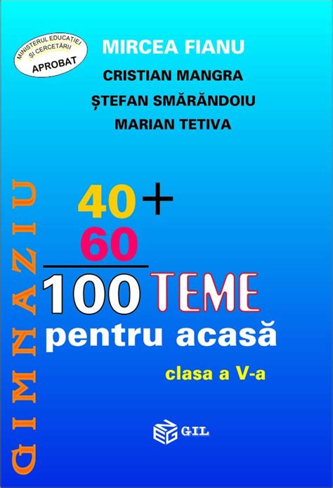 100 Teme De Matematica Pentru Clasa A V A
