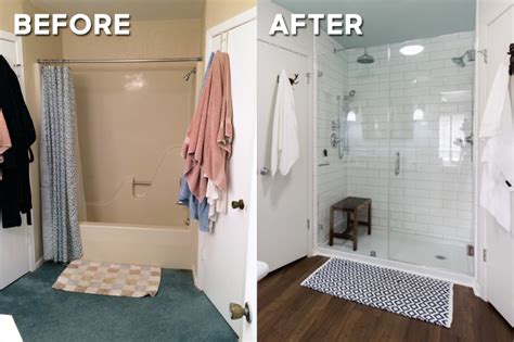 Tub To Shower Conversion Before And After Tub To Shower Conversion