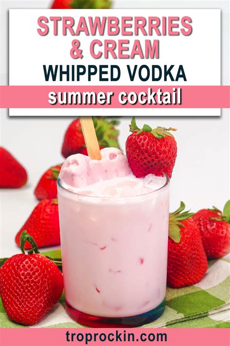 Whipped Cream Vodka Recipes Whipped Vodka Drinks Strawberry Alcohol