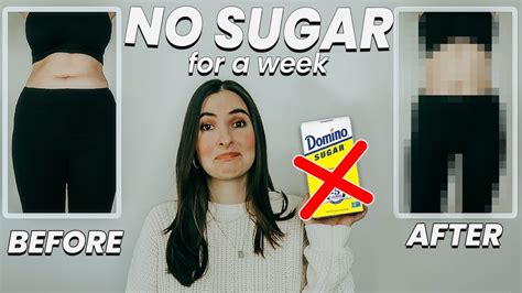 No Sugar For A Week Sugar Detox Before And After Youtube