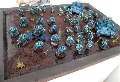 The Awesome Alpha Legion Blue Table Painting