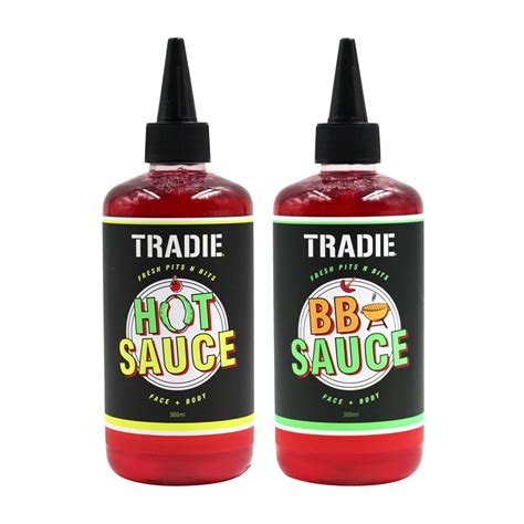 Tradie Hot Sauce Squeeze Bottle Body Wash 2 Pack Big W