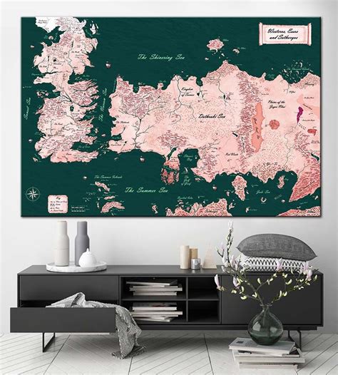 Game Of Thrones Known World Map