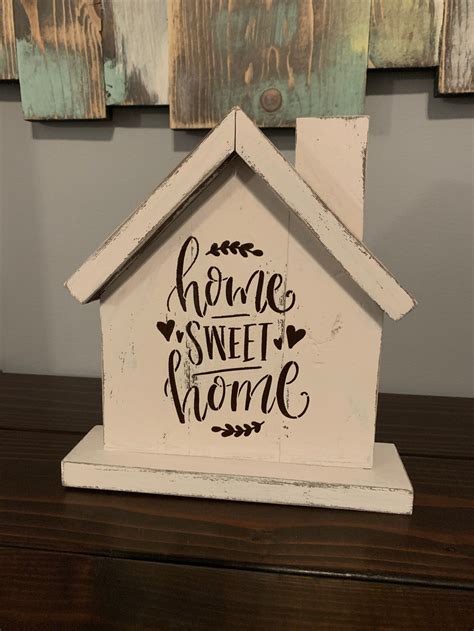 Home Sweet Home Wood Decor Etsy