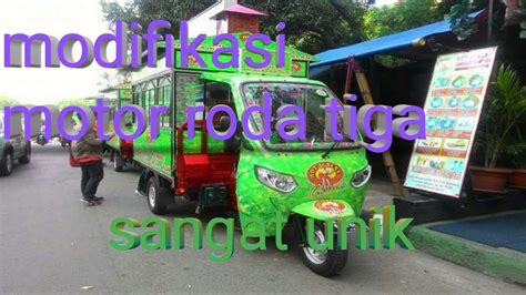 A motor roda tiga offers you not only a comfortable and fast ride but also a safe way to carry your cargo. Modifikasi motor roda tiga - YouTube