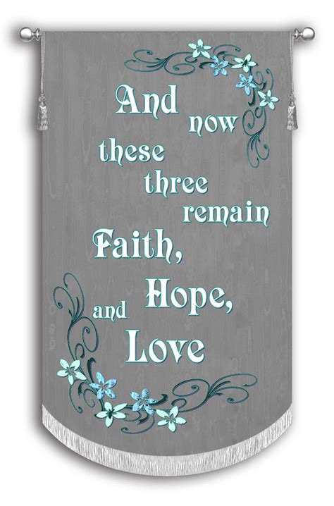 And Now These Three Remain Faith Hope Love With Scrolls Wedding
