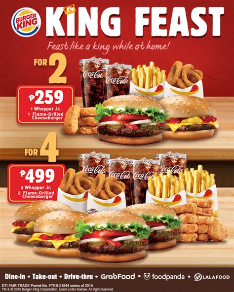 Encuentra tu burger king® más cercano. Burger King's KING FEAST MEAL PROMO until December 2020