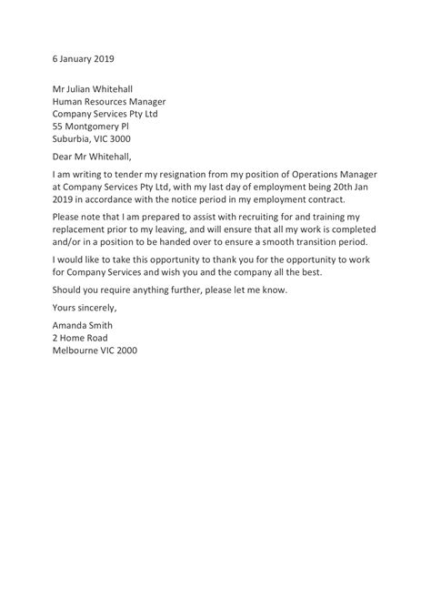 How To Write A Resignation Letter For A Casual Job Samples