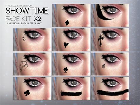 The Sims Resource Showtime Face Kit X2 N33