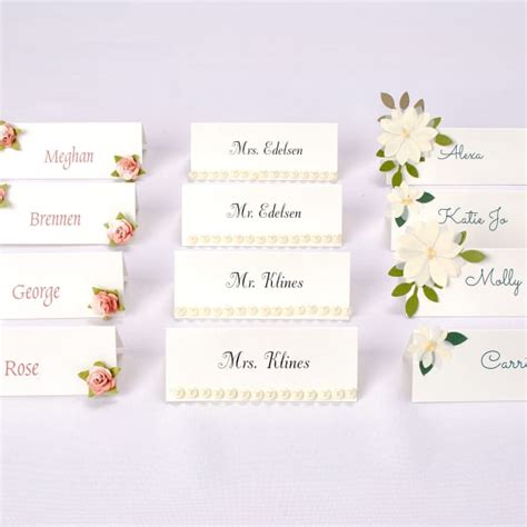 Five Elegant Diy Place Card Ideas