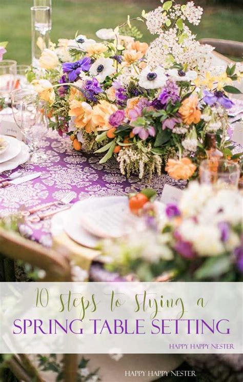 Stay authentic when it comes to cuisine, but also adapt your menu to local tastes. Spring Table Setting: Beautiful Flower Centerpieces ...