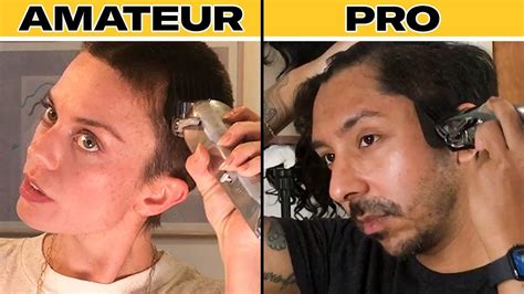 Pro Barber Teaches Amateurs How To Shave Their Heads Gq Youtube