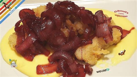 Stiamo parlando della polenta con baccalà e del merluzzo fresco con cipolle e capperi. 98 - Baccalà con cipolle in agrodolce e crema di patate ...