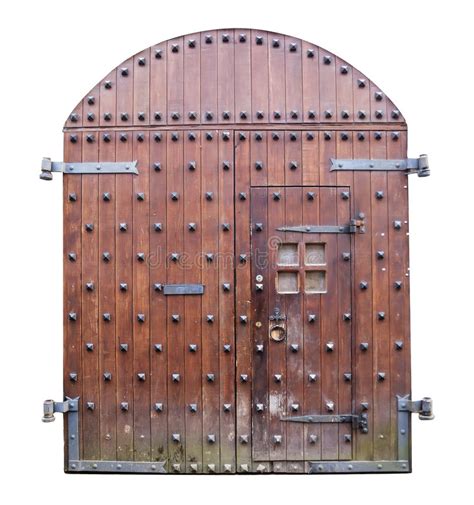 Portas De Madeira Medievais Do Castelo Imagem De Stock Imagem De