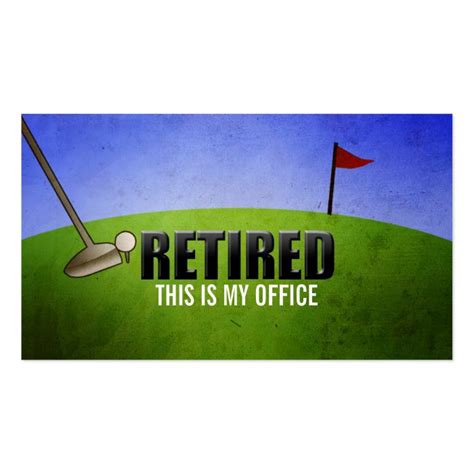 Funny Retirement Business Cards Zazzle