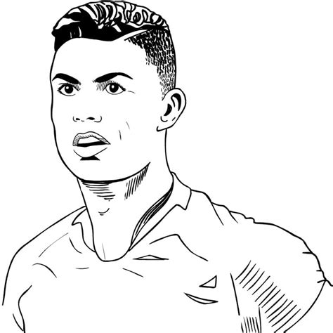 Dibujos De Cristiano Ronaldo Para Colorear Dibujos Onlinecom