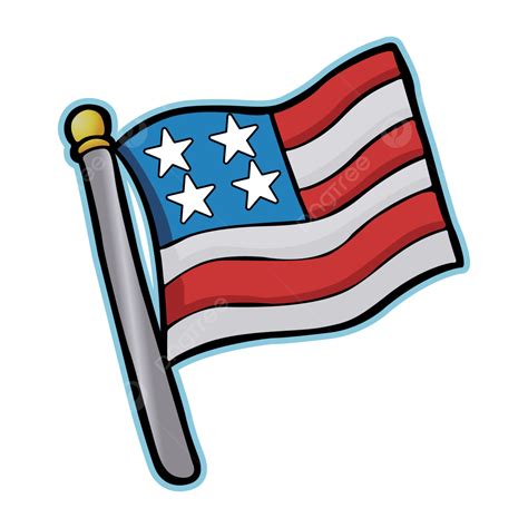 Waving American Flag Clip Art Png