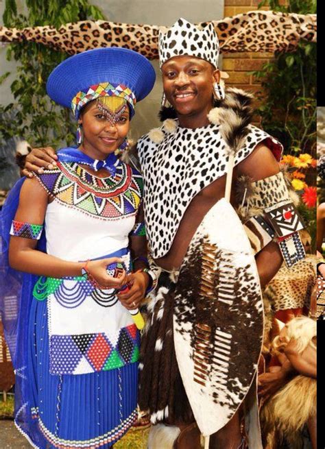 Modern Zulu Bride And Groom African Clothing African Traditional