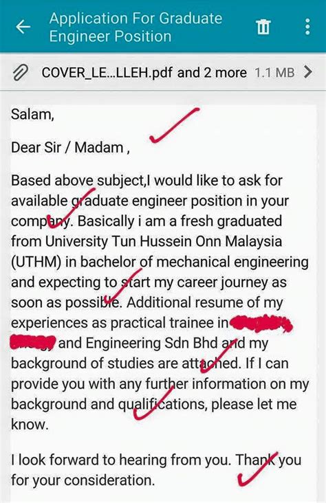 Addressing a cover letter always try to address the letter to a specific person, preferably the decision maker, hiring manager or individual who has advertised the addressing a letter in the correct way shows a professional attitude, and promotes you as someone who is more likely to be able to handle. 7 Contoh Cover Letter Bahasa Inggeris Dapat Pujian CEO ...
