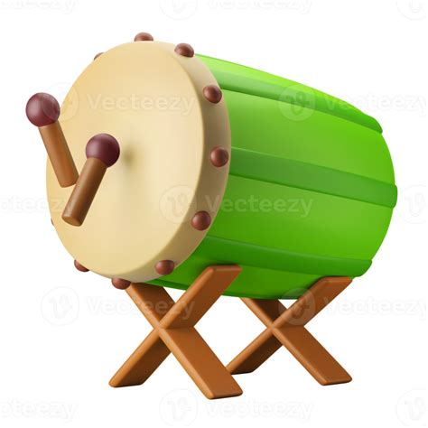 Bedug Drum Traditional Prayer Call 3d Icon Illustration 11192008 Png