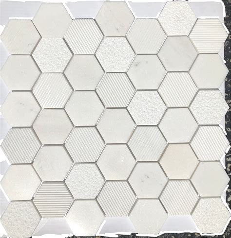 Mosaics4you Marmol 2" x 2" Natural Stone Marble Look Mosaic Wall
