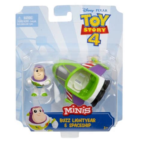Mattel Disney Pixar Toy Story 4 Mini Buzz Lightyear And Spaceship 2 Pc