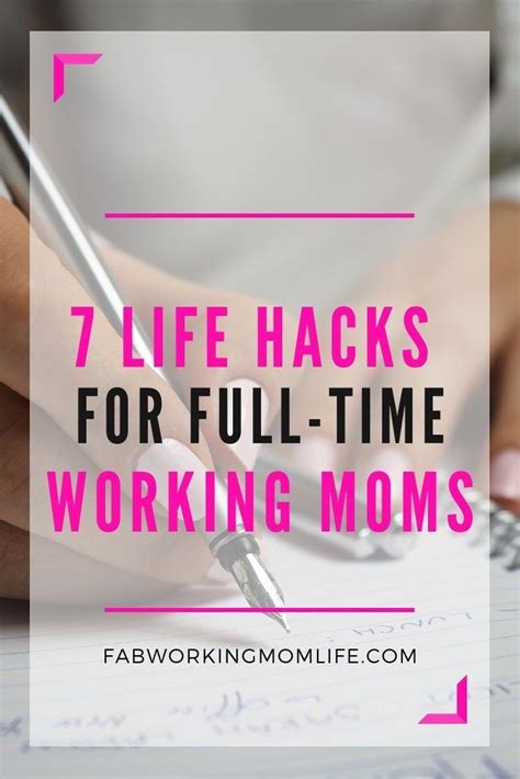 7 Life Hacks For Full Time Working Moms Fab Working Mom Life