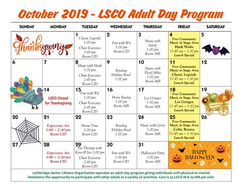 Adult Day Program Lethbridge Senior Citizens Organization