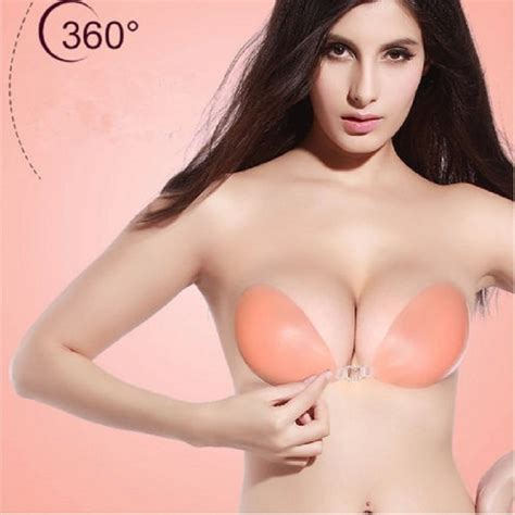 1pc Sexy Silicone Gel Adhesive Sticky Strapless Backless Invisible Bra Self Adhesivefront