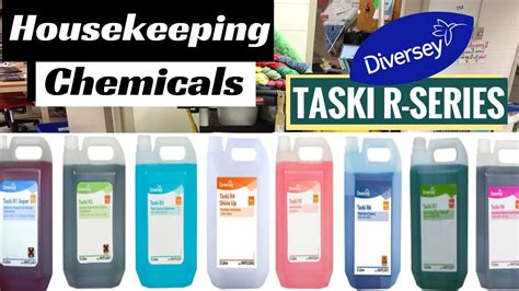 Housekeeping Cleaning Agents Taski R Series Chemicals R1 To R9