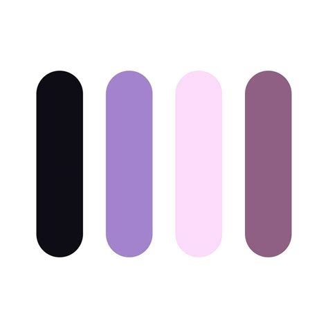 Aestethic Purple Color Palette Amazing Color Setpurple Color Schemes