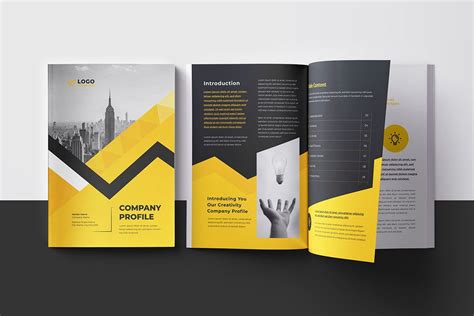 Company Profile Layout Template Brochure Afsar15 110902