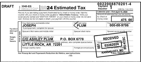 2023 Form 1040 Es Payment Printable Forms Free Online