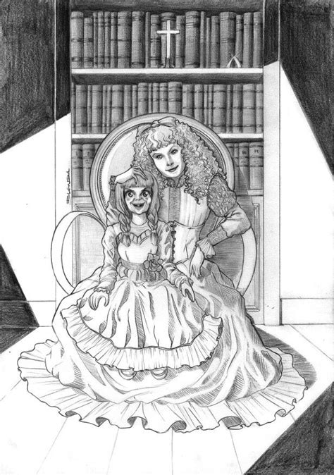 Check out our annabelle doll selection for the very best in unique or custom, handmade pieces from our goth & horror dolls shops. Annabelle and Claudia - 2 evil dolls together by Blenda Furtado | Desenhos