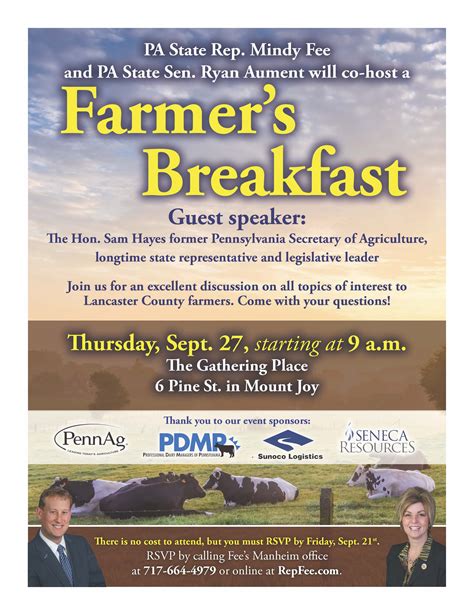 Farmers Breakfast Poster 2018
